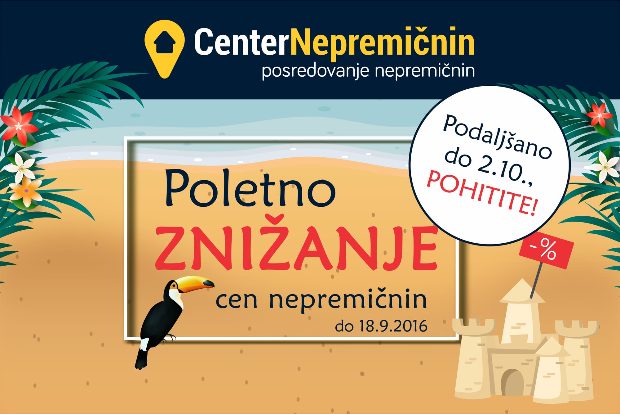 Poletno znižanje cen nepremičnin