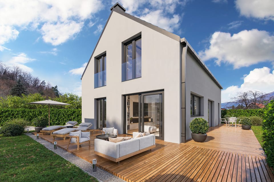 Prostorna novogradnja v Letušu. Bližina vsega in le korak od narave.